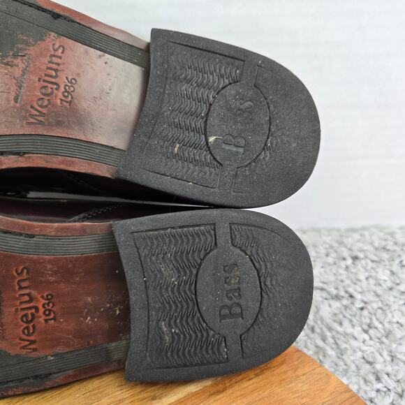 G.H. Bass & Co Weejuns Barnett Oxblood Leather Kiltie Tassel Loafer Mens 11 M - Picture 11 of 14